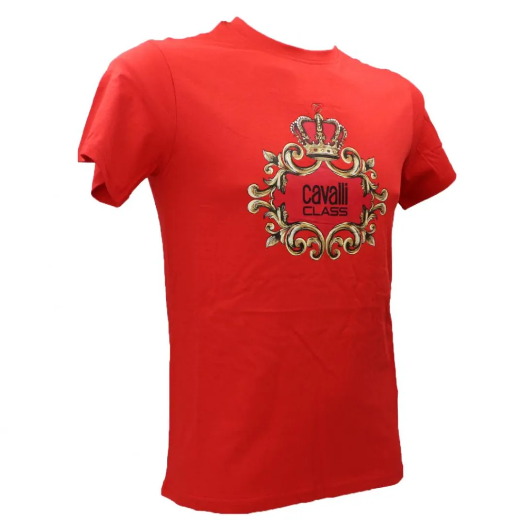 cavalli_class_tshirt_ross_1.webp Just Cavalli Uomo T-Shirt-CAVALLI CLASS T-SHIRT Rosso Rosso