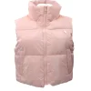Guess Donna Smanicato-CHRIS SLEEVELESS PUFFER CROP J Rosa
