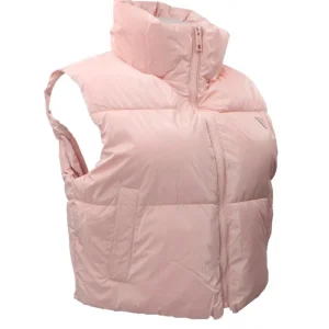 Guess Donna Smanicato-CHRIS SLEEVELESS PUFFER CROP J Rosa
