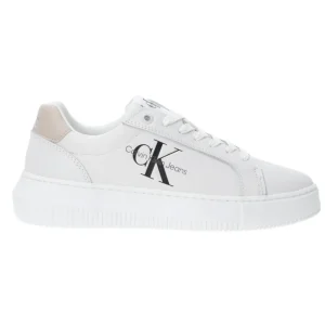 Calvin Klein Donna Sneakers-CHUNKY CUPSOLE LACEUP Bianco Beige