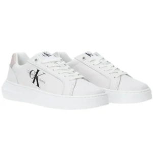 Calvin Klein Donna Sneakers-CHUNKY CUPSOLE LACEUP Bianco Beige