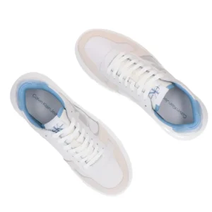 Calvin Klein Uomo Sneakers-CHUNKY CUPSOLE LTH NBS Bianco Azzurro