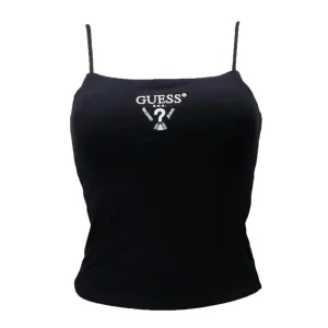 Guess Donna Top-COLETTE TANK TOP Nero
