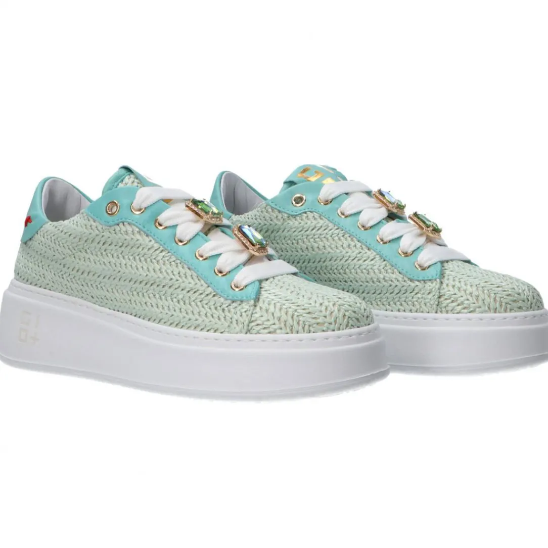 combi_intreccio_rafia_ver_1.webp Gio Più Donna Sneakers-COMBI INTRECCIO RAFIA Verde acqua