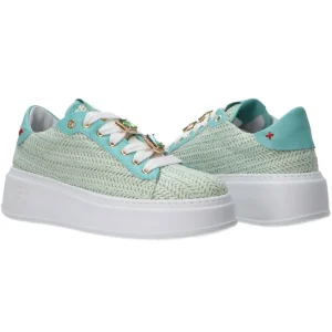 Gio Più Donna Sneakers-COMBI INTRECCIO RAFIA Verde acqua