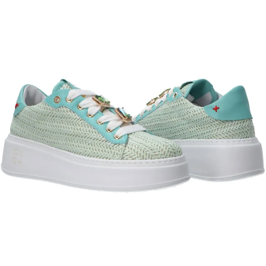 combi_intreccio_rafia_ver_2.webp Gio Più Donna Sneakers-COMBI INTRECCIO RAFIA Verde acqua