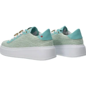 Gio Più Donna Sneakers-COMBI INTRECCIO RAFIA Verde acqua