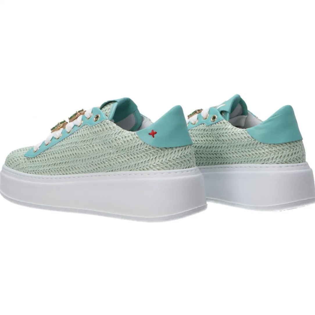 combi_intreccio_rafia_ver_4.webp Gio Più Donna Sneakers-COMBI INTRECCIO RAFIA Verde acqua