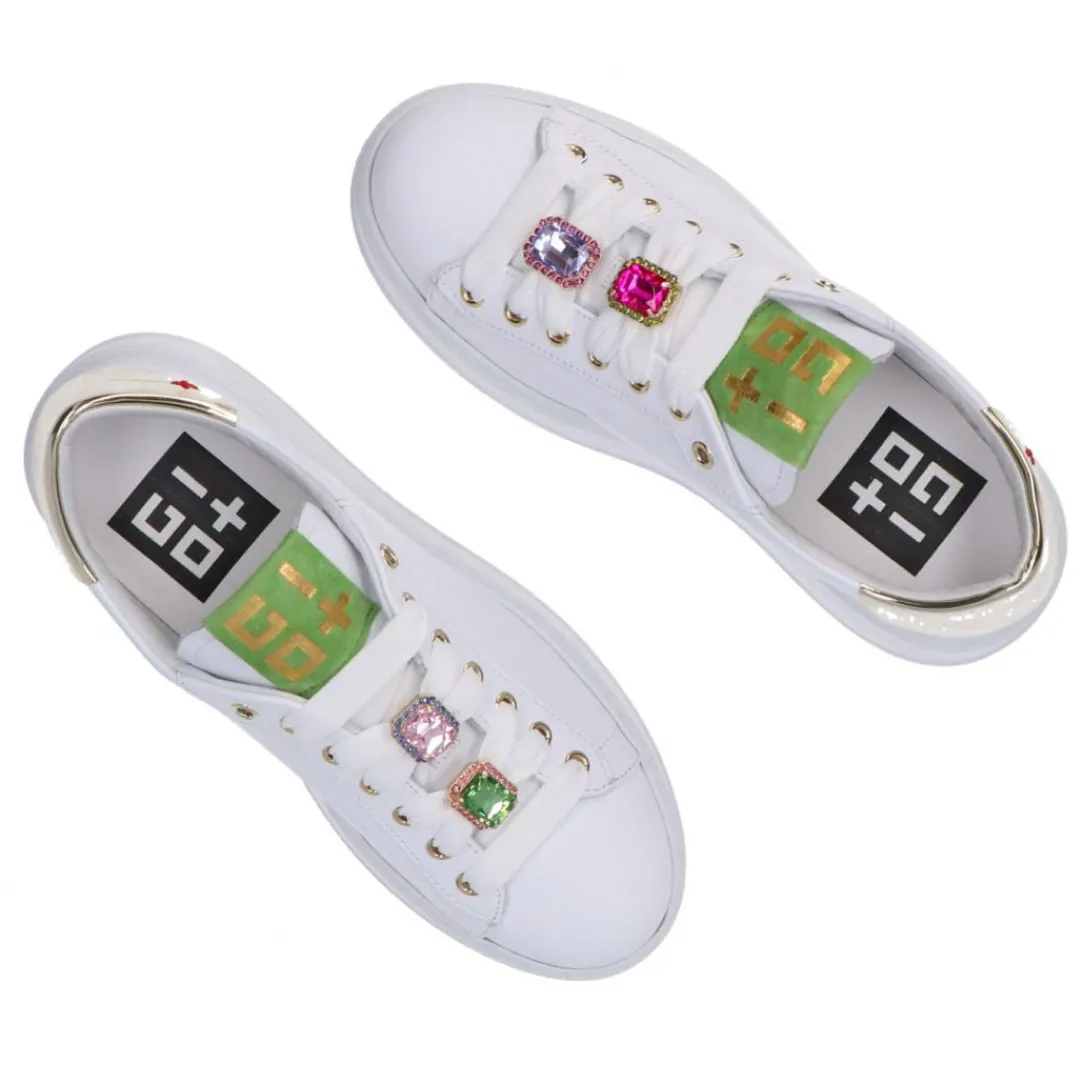 combi_strass_oro_4.webp Gio Più Donna Sneakers-Combi strass Oro