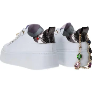 Gio Più Donna Sneakers-Combi strass pia Argento