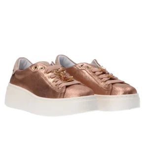 Gio Più Donna Sneakers-Combi strass pia Oro rosa gold