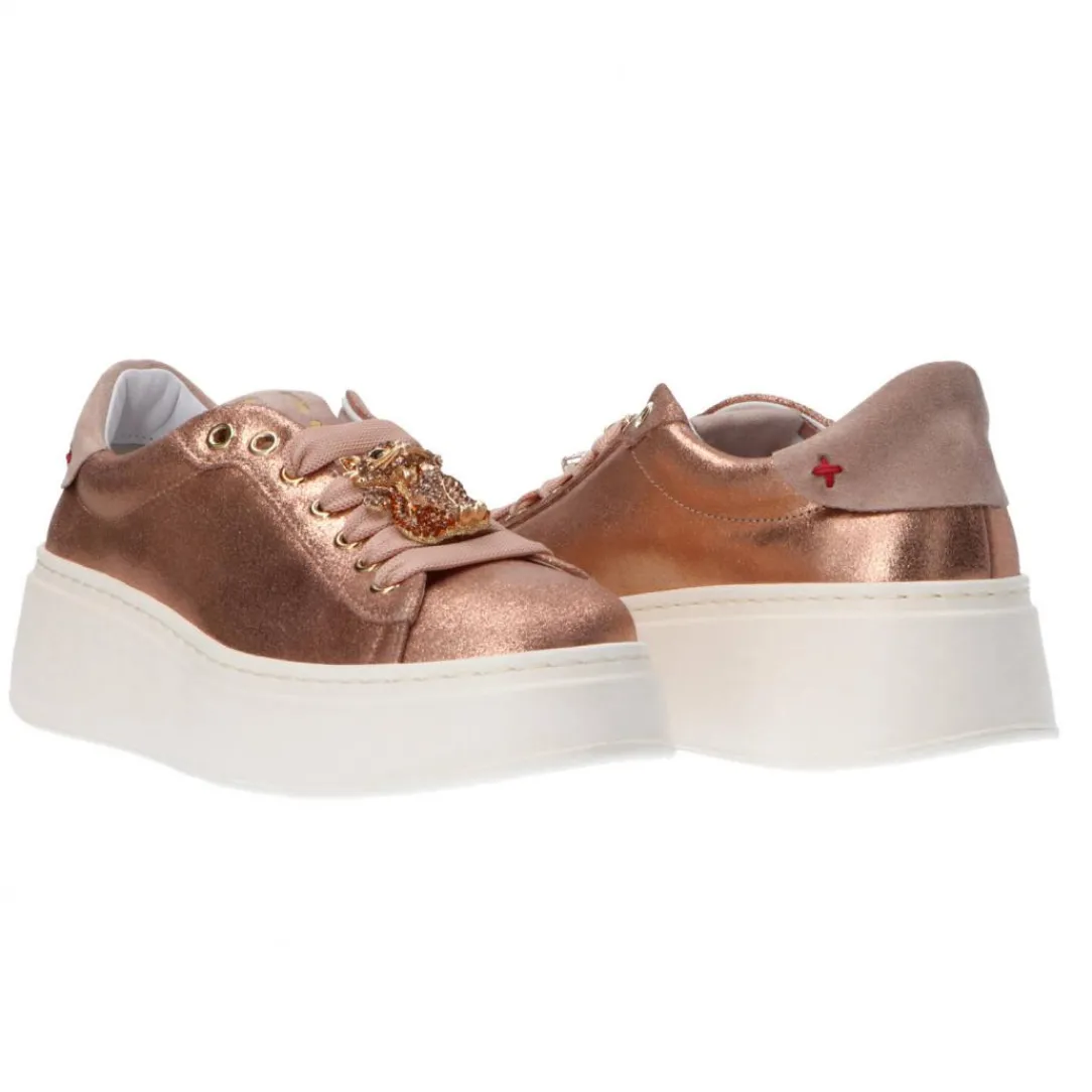 combi_strass_pia_oro_rosa_2.webp Gio Più Donna Sneakers-Combi strass pia Oro rosa gold
