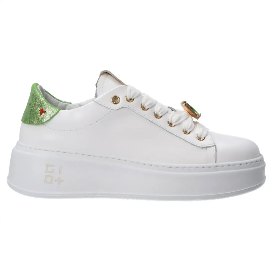 combi_strass_verde_0.webp Gio Più Donna Sneakers-Combi strass Verde