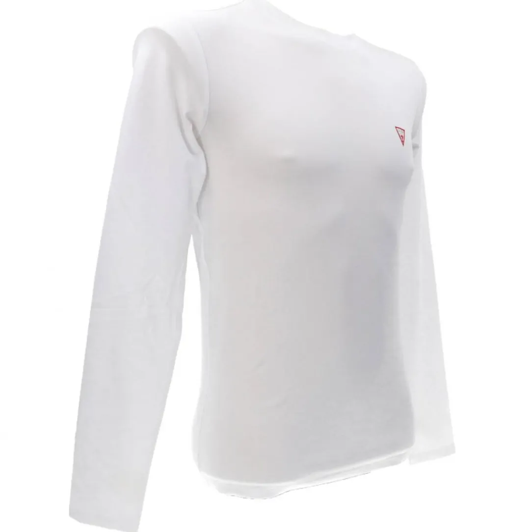 core_tee_long_bianco_1.webp Guess Uomo T-Shirt-CORE TEE LONG Bianco