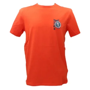 Bikkembergs Uomo T-Shirt-CREW NECK T-SHIRT Arancione