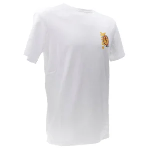 Bikkembergs Uomo T-Shirt-CREW NECK T-SHIRT Bianco Giallo