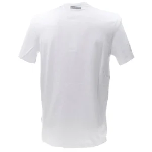 Bikkembergs Uomo T-Shirt-CREW NECK T-SHIRT Bianco Giallo
