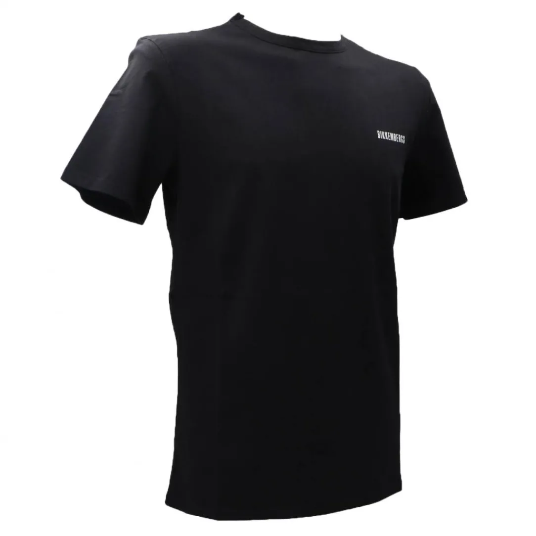 crew_neck_tshirt_nero_bia_1.webp Bikkembergs Uomo T-Shirt-CREW NECK T-SHIRT Nero Bianco