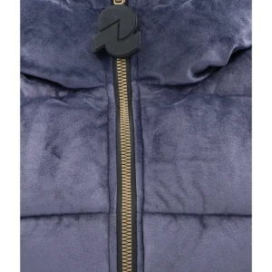 Invicta Donna Giubbotti-4431914 CROPPED VELLUTO Bluette