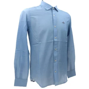 Aereonautica Militare Abbigliamento Camicia-1242CT3292 CAMICIA M.L. Azzurro
