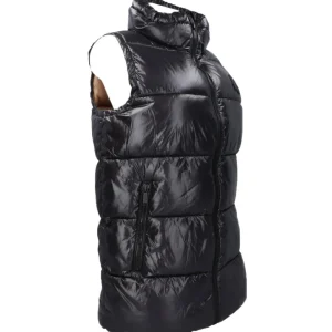 Invicta Donna Smanicato-4437192D GILET LUNGO CIRE Nero