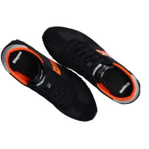 Blauer USA Uomo Sneakers-Dawson 02 Nero arancione