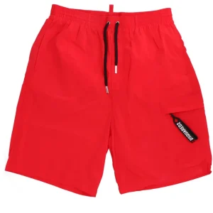 Dsquared2 Abbigliamento Costume-D7BMC5500 BOXER MIDI Rosso
