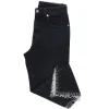 Jaycì Donna Jeans-Denim frange strass 91111 Nero