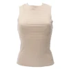 Guess Donna Canotte-DENISA STRIPED TOP Beige