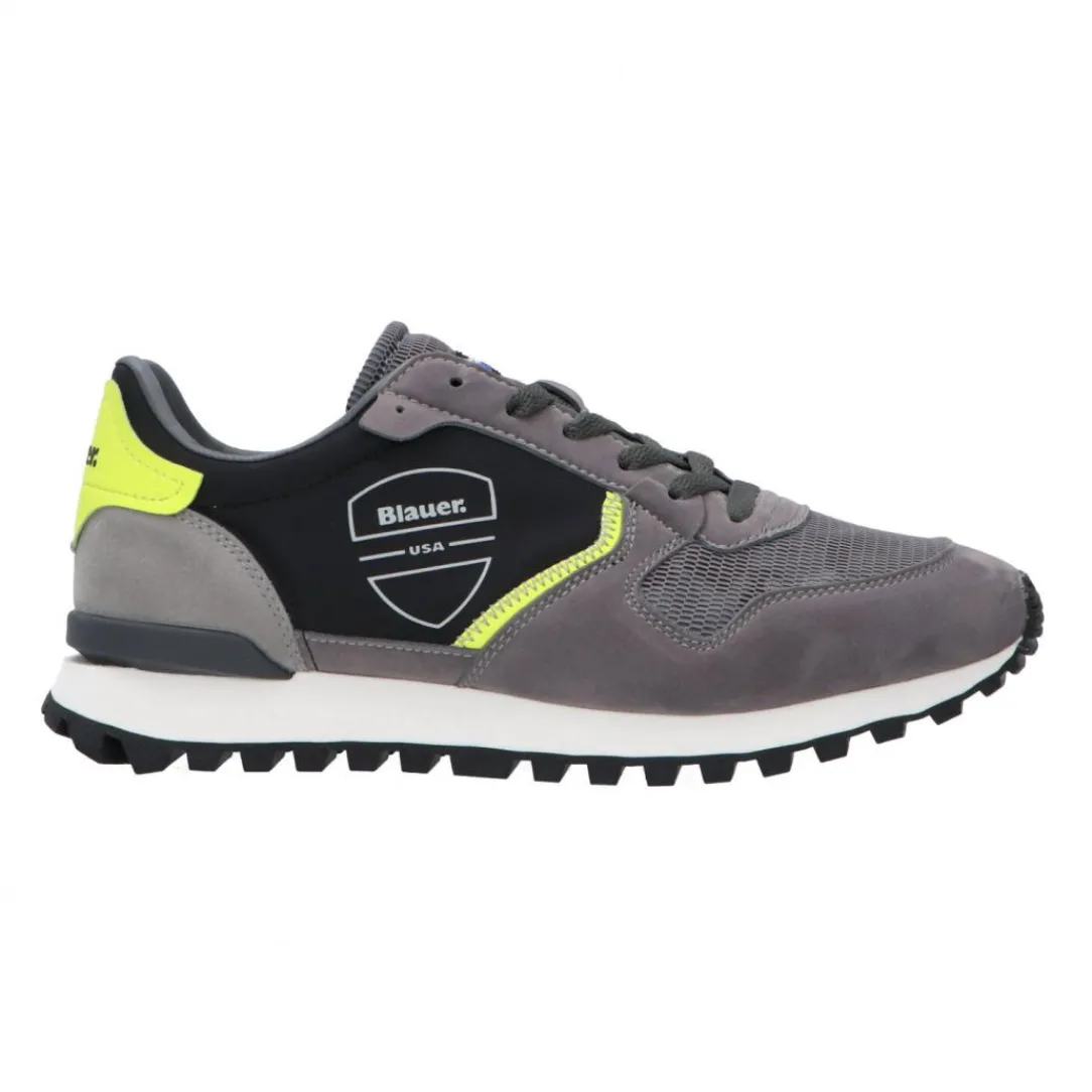 dixon_grigio_giallo_fluo_0.webp Blauer USA Uomo Sneakers-DIXON01 Grigio giallo fluo