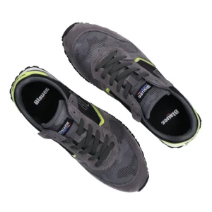 Blauer USA Uomo Sneakers-DIXON01 Grigio giallo fluo