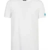 Dsquared2 Uomo T-Shirt-D9M204480 BASIC T-SHIRT Bianco Azzurro