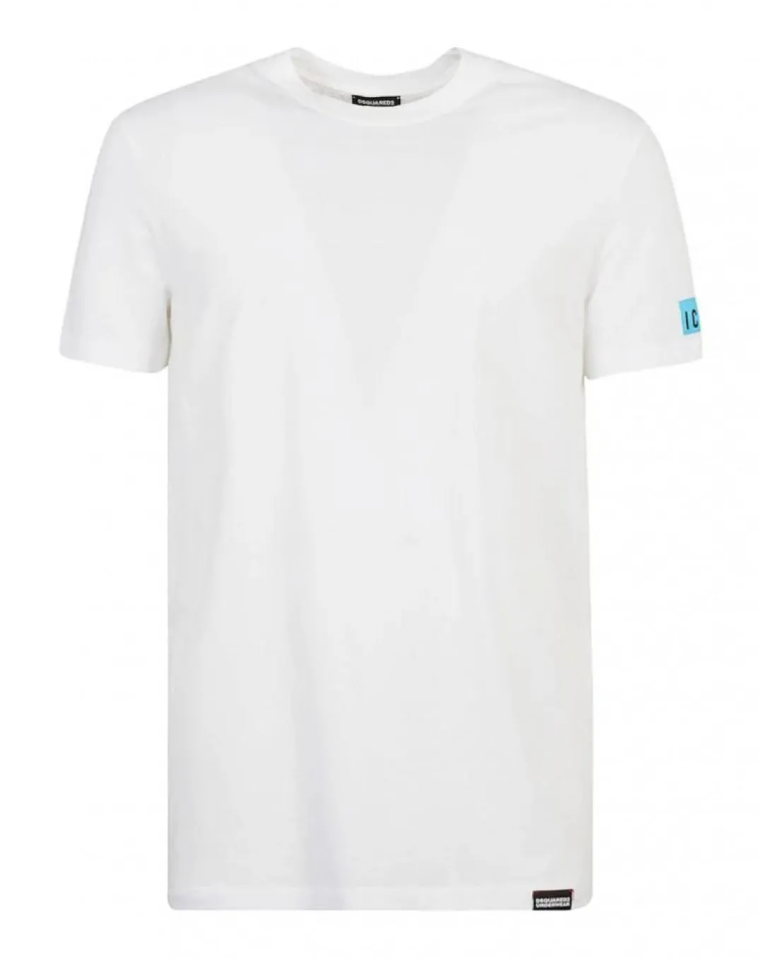 dm_basic_tshirt_bianco_az_0.webp Dsquared2 Uomo T-Shirt-D9M204480 BASIC T-SHIRT Bianco Azzurro