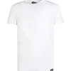 Dsquared2 Uomo T-Shirt-D9M204480 BASIC T-SHIRT Bianco Giallo