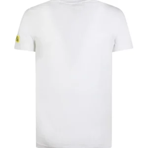 Dsquared2 Uomo T-Shirt-D9M204480 BASIC T-SHIRT Bianco Giallo