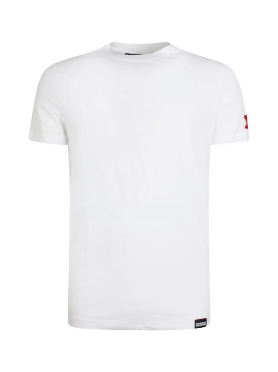dm_basic_tshirt_bianco_ro_0.webp Dsquared2 Uomo T-Shirt-D9M204480 BASIC T-SHIRT Bianco Rosso