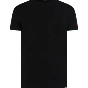 Dsquared2 Uomo T-Shirt-D9M204480 BASIC T-SHIRT Nero Rosso