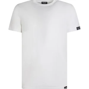 Dsquared2 Uomo T-Shirt-D9M3S4530 T-SHIRT BASIC Bianco