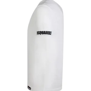 Dsquared2 Uomo T-Shirt-D9M3S4530 T-SHIRT BASIC Bianco