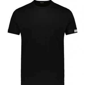 Dsquared2 Uomo T-Shirt-D9M3S4530 T-SHIRT BASIC Nero
