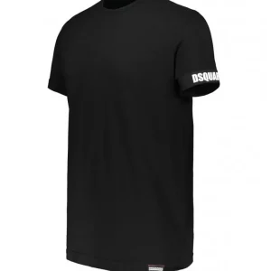 Dsquared2 Uomo T-Shirt-D9M3S4530 T-SHIRT BASIC Nero