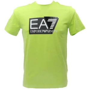 Emporio Armani Uomo T-Shirt-3DPT62 LOGO STAMP Verde