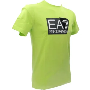 Emporio Armani Uomo T-Shirt-3DPT62 LOGO STAMP Verde