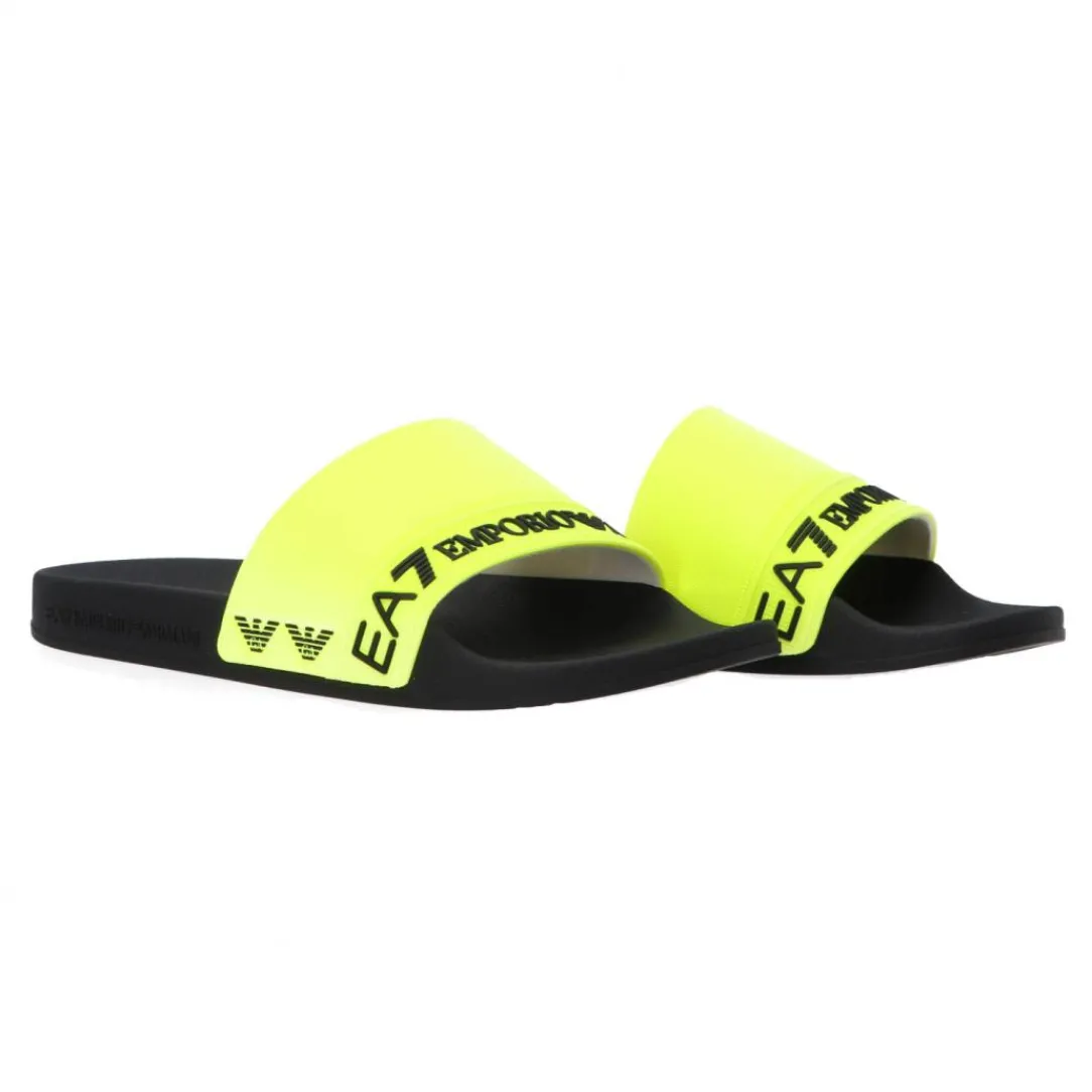 ea_pool_slide_xcp_giallo__1.webp Emporio Armani Uomo Scarpe Mare-Ea7 pool slide XCp011 Giallo fluo