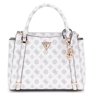 Guess Donna Borse A Mano-ECO ERICA 2 COMP SATCHEL Bianco