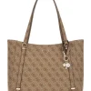Guess Donna Borse A Spalla-ECO ERICA ELITE TOTE Beige