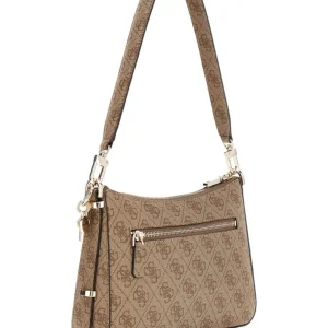 Guess Donna Borse A Spalla-ECO ERICA TOP ZIP SHOULDER BAG Beige