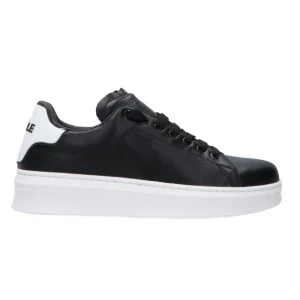 Gaelle Paris Donna Sneakers | Sneakers-Ecopelle rubber patch linea GACA Nere dietro bianco