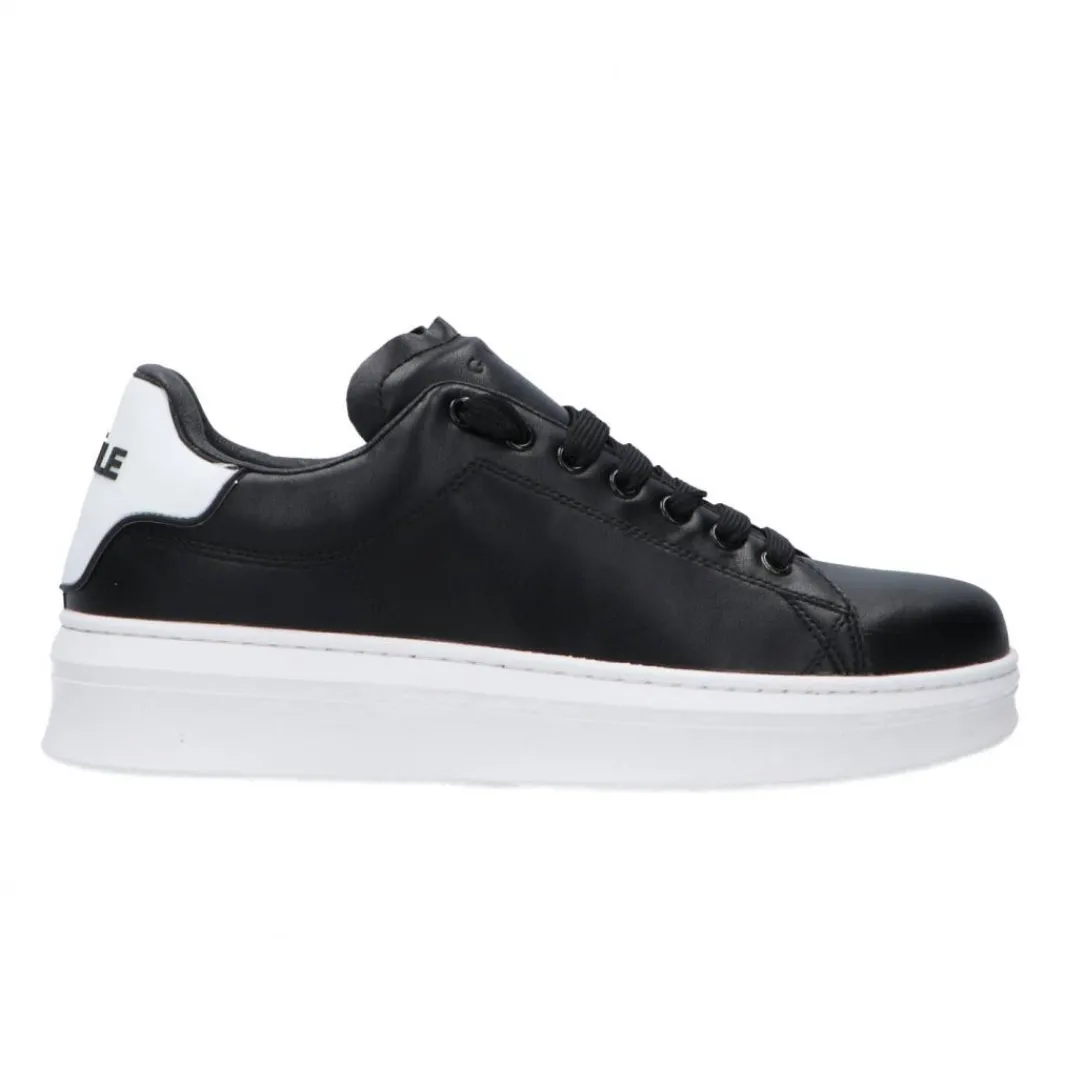 ecopelle_rubber_patch_lin_0-5.webp Gaelle Paris Donna Sneakers | Sneakers-Ecopelle rubber patch linea GACA Nere dietro bianco