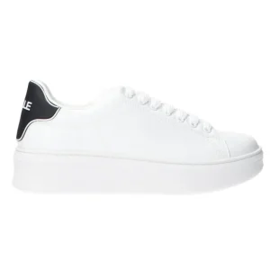 Gaelle Paris Donna Sneakers | Sneakers-Ecopelle rubber patch linea GACA Bianco nero